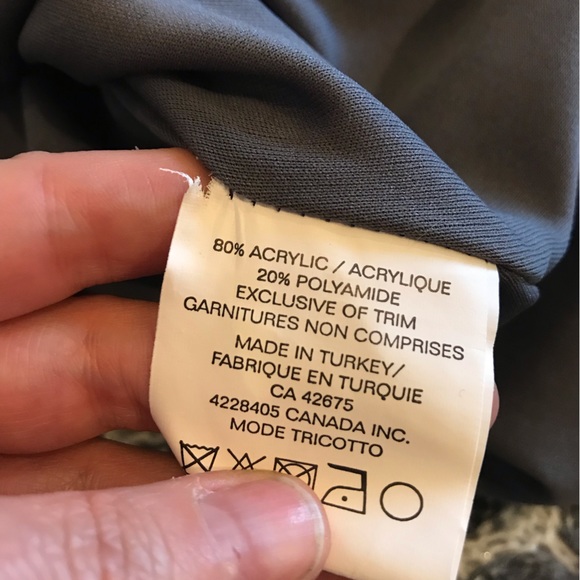 Vitrin Design Knit Gray White Midi Skirt size Small - Picture 4 of 8